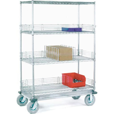 Nexel® Chrome Wire Shelf Truck, 1200 lb. Capacity, 36"L x 24"W x 72"H