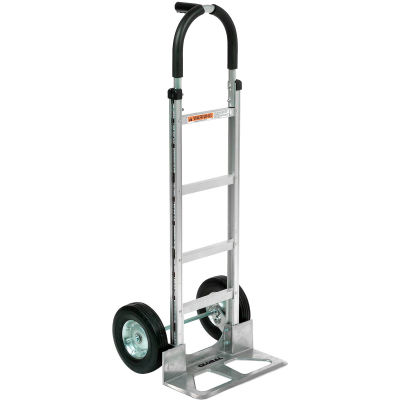 Global Industrial™ Aluminum Hand Truck - Pin Handle - Semi-Pneumatic Wheels
