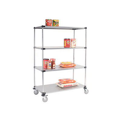 Nexel® Galvanized Shelf Truck, 1200 lb. Capacity, 72"L x 18"W x 69"H, Gray