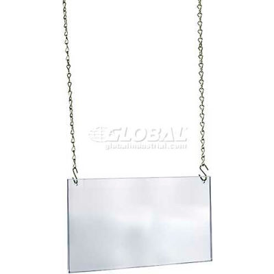 Global Approved 172709 Acrylic Hanging Poster Frame, 17" x 11", Acrylic ,1 Piece