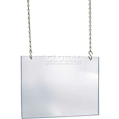 Global Approved 172718 Acrylic Hanging Poster Frame, 24" x 18", Acrylic ,1 Piece