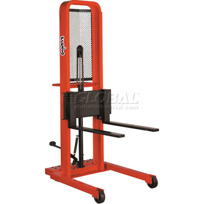 PrestoLifts™ Hydraulic Stacker Lift Truck M266 1000 Lb. with Adj. Forks