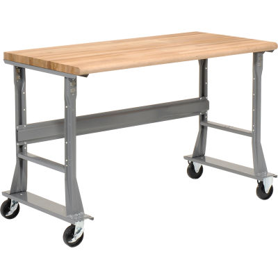 Mobile Work Bench | Fixed Height | Global Industrial™ 72 x 30 Mobile ...