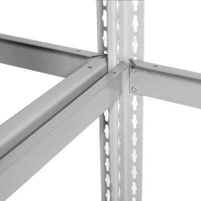 Global Industrial Expandable Starter Rack 72x36x84 3 Level Wood Deck 750 lb. Cap Per Level GRY