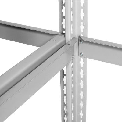 Global Industrial™ Expandable Starter Rack 48x12x84 3 Level Wood Deck 1500 lb. Cap Per Deck GRY