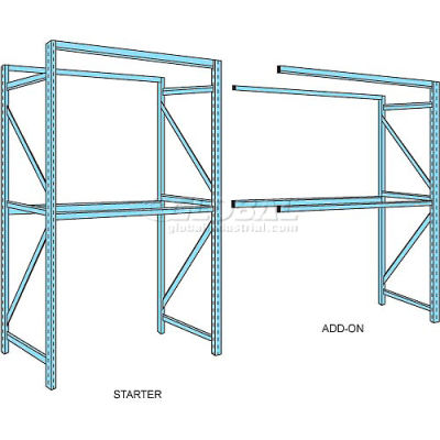 Husky Rack & Wire Teardrop Pallet Rack Starter With Wire Deck - 120"W x 48"D x 120"H
