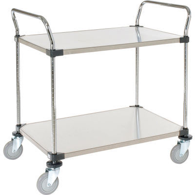 Nexel® Stainless Steel Utility Cart 2 Shelves 36x24