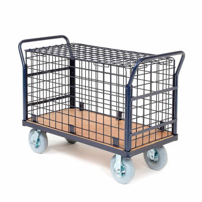 Global Industrial™ Euro Wire Security Truck 60 x 30 1200 Lb. Capacity