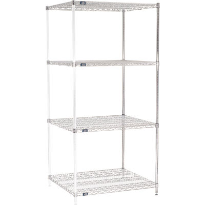 Nexel® Chrome Wire Shelving Add-On - 36"W x 30"D x 86"H