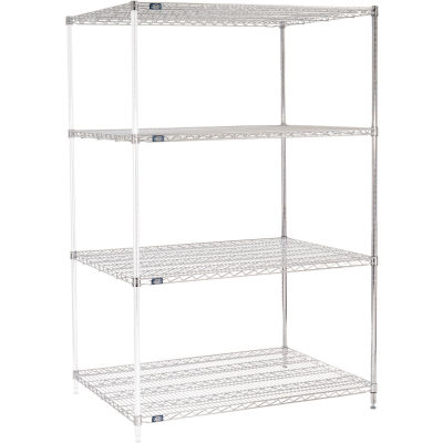 Nexel® Chrome Wire Shelving Add-On - 48"W x 36"D x 74"H