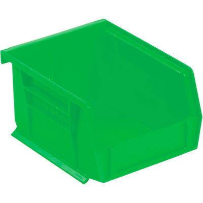 Akro-Mils® AkroBin® Plastic Stack & Hang Bin, 4-1/8"W x 5-3/8"D x 3"H, Green - Pkg Qty 24