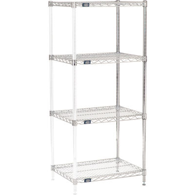 Nexel® Chrome Wire Shelving Add-On - 30"W x 18"D x 54"H