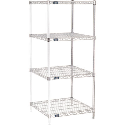Nexel® Chrome Wire Shelving Add-On - 24"W x 24"D x 63"H