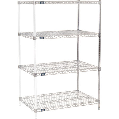 Nexel® Chrome Wire Shelving Add-On - 36"W x 24"D x 54"H