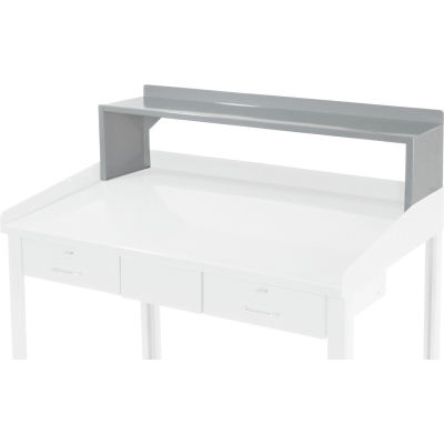 Riser Shelf for Pucel 48"W Extra-Wide Shop Desk - Gray