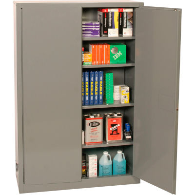 Eagle Office Supply Cabinet with Manual Close - Gray