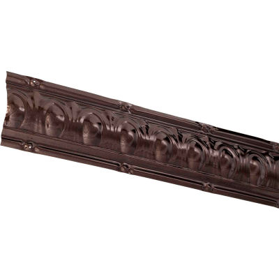 Great Lakes Tin 48" Huron Tin Crown Molding in Bronze Burst - 195-06