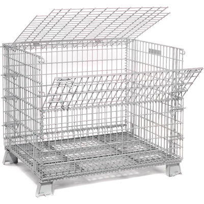Global Industrial 32 X 40 Folding Wire Container Accessory Lid-Hinged