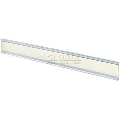 Azar Displays 199606 Adhesive-Back C-Channel Nameplate, 11" x 1.5", Acrylic