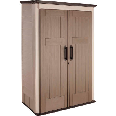 Rubbermaid 1887157 Large Vertical Storage Shed 31"L x 52"W x 81"H