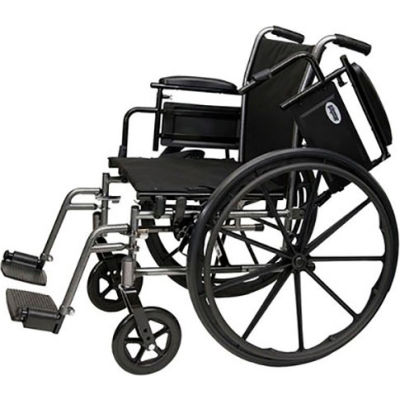 ProBasics 2015AH Lightweight Wheelchair, 20" x 16" Seat, Flip Back Desk Arms, Elevating Legrests