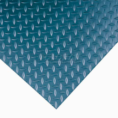 Wearwell® Diamond-Plate Switchboard Anti Fatigue Mat 1/4" Thick 4' x Up to 75' Black