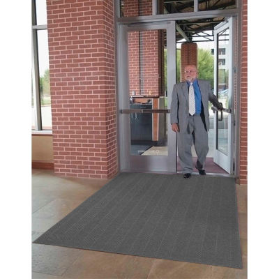 WaterHog® Eco Elite Fashion Border Entrance Mat 3/8" Thick 6' x Up To 60' Maroon