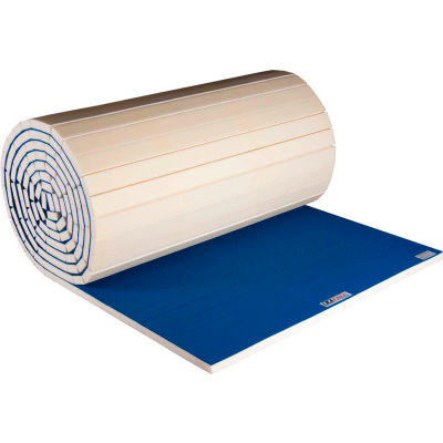 EZ Flex Sport Mat Cheerleading Mat 1-1/2" Thick 6' x 42' Roll Blue