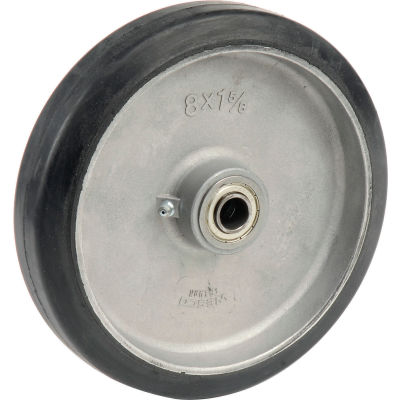 Wesco® 8" x 1-1/2" Mold-On Rubber Wheel 108545 - 5/8" Axle Size