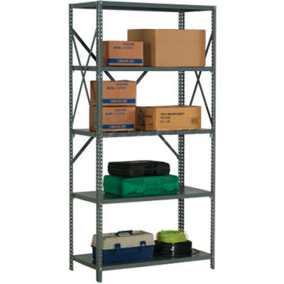 Global Industrial™ Steel Shelving 20 Ga 48"Wx12"Dx73"H Open Clip Style 5 Shelf