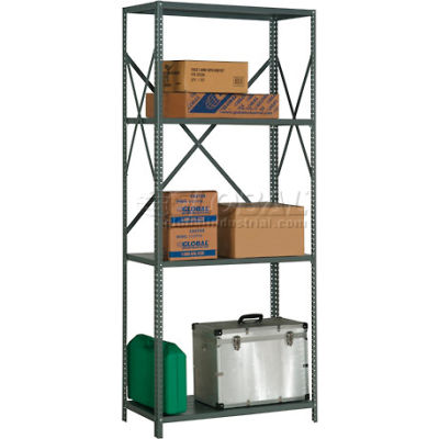 Global Industrial™ Steel Shelving 20 Ga 36"Wx18xdx85"H Open Clip Style 4 Shelf