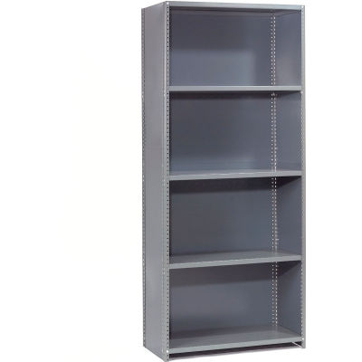 Global Industrial™ Steel Shelving 20 Ga 36"Wx24"Dx73"H Closed Clip Style 5 Shelf Starter