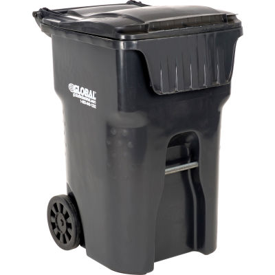 Global Industrial™ Mobile Trash Container, 95 Gallon Gray | 237281GY ...