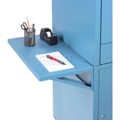 Side Shelf Kit For Global Industrial™ Computer Cabinet, Blue, Set of 2