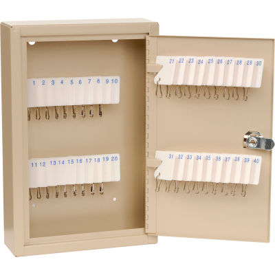 MMF STEELMASTER® Unitag™ 40 Key Cabinet 201904003 Single Key Lock Sand