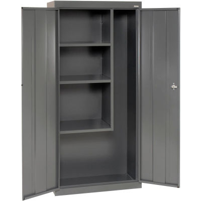 Sandusky Classic Series Janitorial Storage Cabinet VFC1301566 - 30x15x66, Charcoal