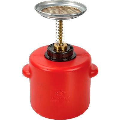 Eagle Safety Plunger Can - 2 Quart Polyethylene