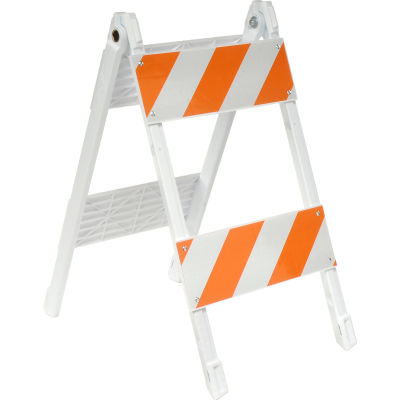 Plastic Folding Traffic Barricade 42 Inch High 4 Panels, 37408-EG