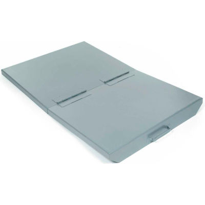 Hinged Lid for 1 Cu. Yd. Global Industrial™ Self Dumping Hopper, Gray