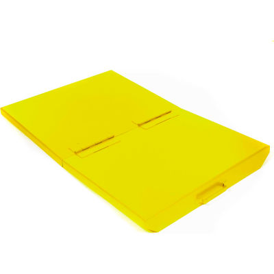 Hinged Lid for 1 Cu Yd Global Industrial™ Self-Dumping Hopper, Yellow