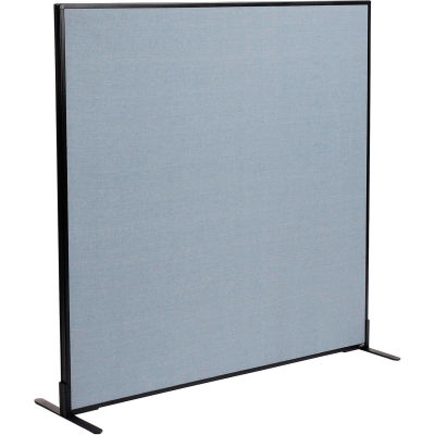 Interion® Freestanding Office Partition Panel, 60-1/4"W x 60"H, Blue