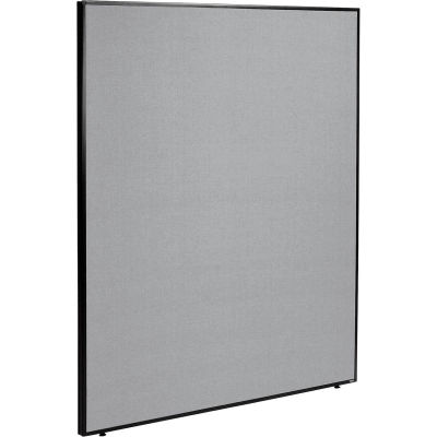 Interion® Office Partition Panel, 60-1/4"W x 72"H, Gray