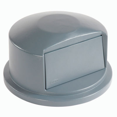 Dome Lid For 55 Gallon Trash Container - Gray