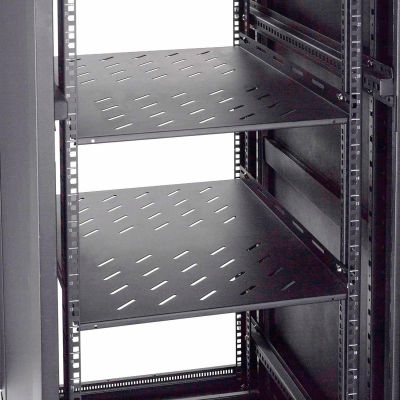 Global Industrial™ Vented Shelf, 18-1/2"W x 28"D x 2"H, Black