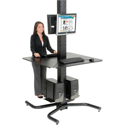 Global Industrial™ 81"H Complete Freestanding Orbit Computer Kiosk with