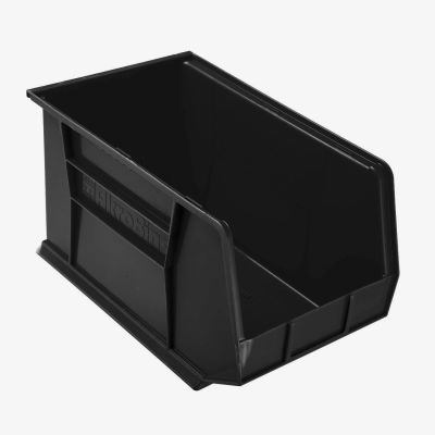 Akro-Mils® AkroBin® Plastic Stack & Hang Bin, 11"W x 18"D x 10"H, Black - Pkg Qty 6