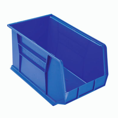 Akro-Mils® AkroBin® Plastic Stack & Hang Bin, 11"W x 18"D x 10"H, Blue - Pkg Qty 6