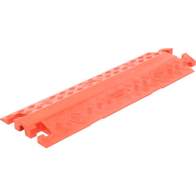 1-Channel General Purpose Drop Over Cable Guard, 36"L x 11-1/2" x 1-5/8"H, Orange