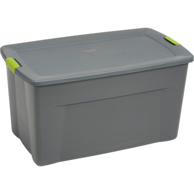 Sterilite 19483V04 Industry Wheeled Storage Tote With Latch 45 Gallon ...