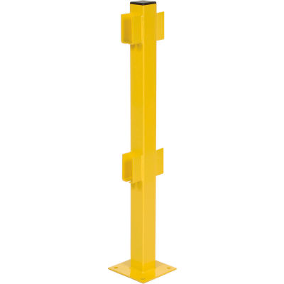42"H Double Rail In-Line Post